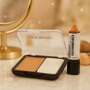 Colormates Compact Makeup And Concealer Medium Long Lasting Formula Paraben Free